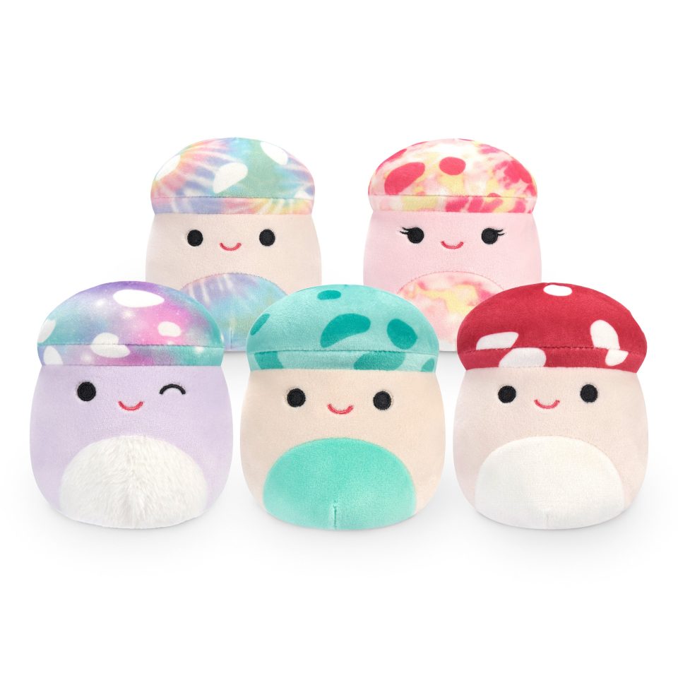 Squishmallows 5-Inch Mushrooms 5-Pack