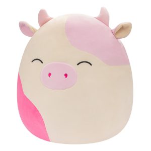 Squishmallows 20-Inch Caedyn the Cream Cow with Pink Spots