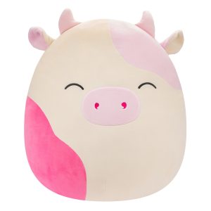 Squishmallows 20-Inch Caedyn the Cream Cow with Pink Spots