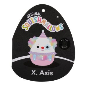 Squishmallows 8-Inch Select Series: X. Axis the Pastel Clown