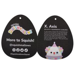 Squishmallows 8-Inch Select Series: X. Axis the Pastel Clown