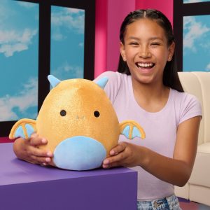 Squishmallows Adopt Me! 8-Inch Golden Dragon Plush