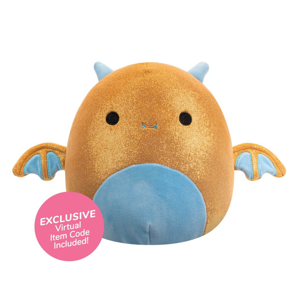 Squishmallows Adopt Me! 8-Inch Golden Dragon Plush