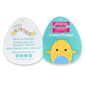 Squishmallows Adopt Me! 8-Inch Golden Dragon Plush
