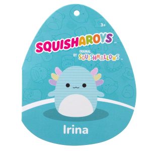 Squishmallows 8-Inch Irina the Teal Corduroy Axolotl