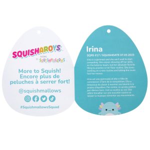 Squishmallows 8-Inch Irina the Teal Corduroy Axolotl