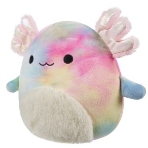 Squishmallows 11-Inch Tinley the Rainbow Tie-Dye Axolotl