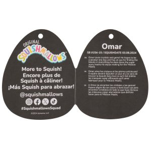 Squishmallows 8-Inch Select Series: Omar in Hockey Mask