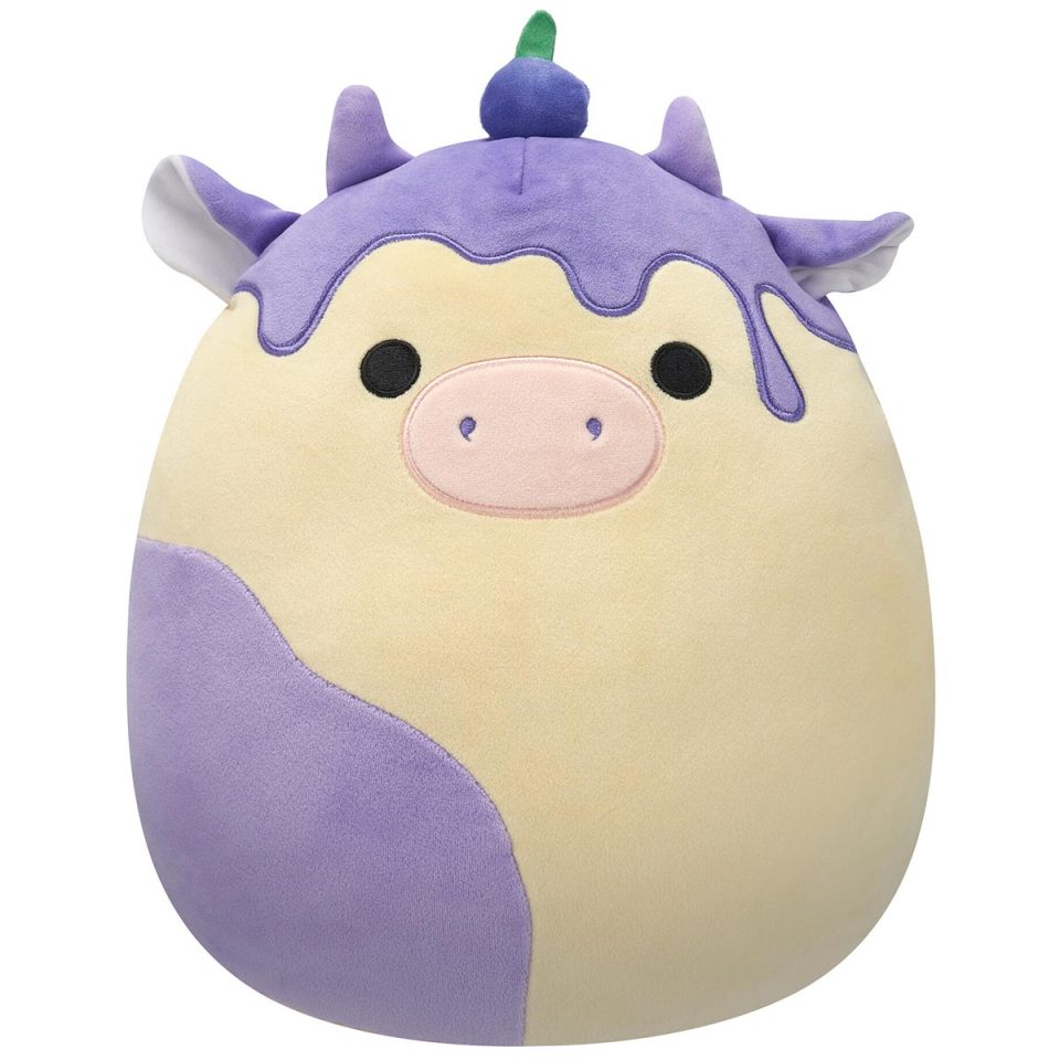 Squishmallows 12-Inch Benito the Blueberry Cheesecake Cow