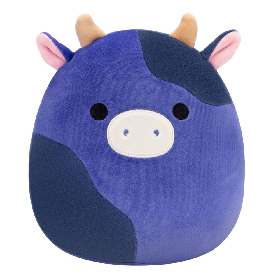 Squishmallows 8-Inch Ingred the Purple and Black Spotted Cow