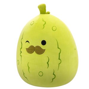 Squishmallows 24-Inch Charles the Pickle with Mustache