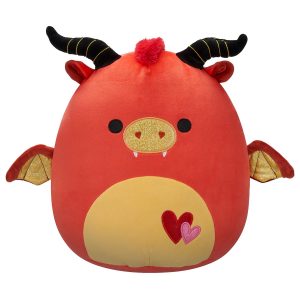 Squishmallows 12-inch Select Series Jarik the Dragon with Hearts