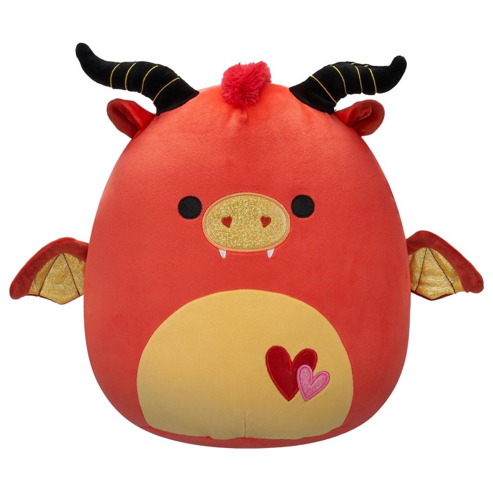 Squishmallows 12-inch Select Series Jarik the Dragon with Hearts