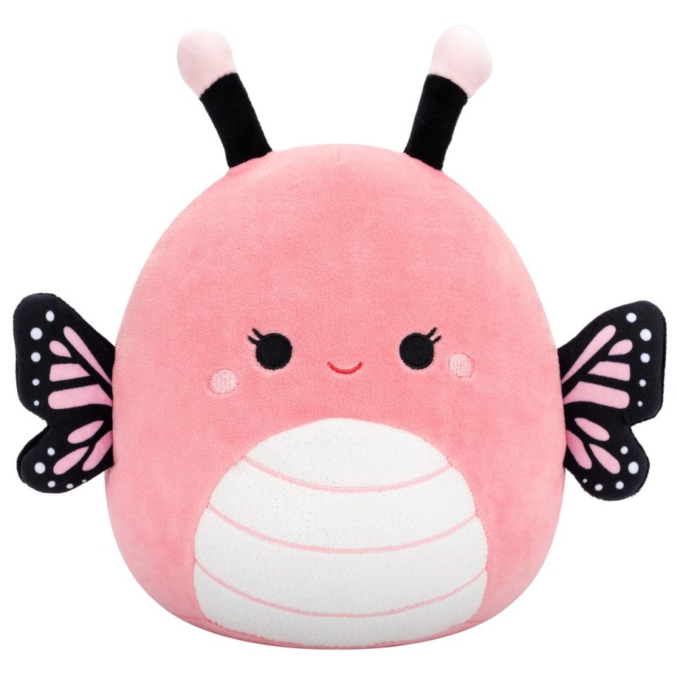 Squishmallows 8-Inch Andreina the Pink Monarch Butterfly