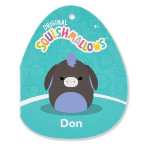 Squishmallows 5-Inch Don the Charcoal Donkey