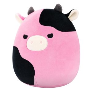 Squishmallows 8-Inch Pollyanna the Black and Pink Cow