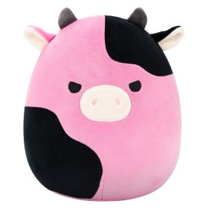 Squishmallows 8-Inch Pollyanna the Black and Pink Cow