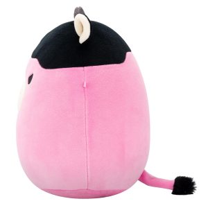 Squishmallows 8-Inch Pollyanna the Black and Pink Cow