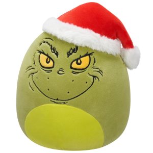 Squishmallows Squishmallows Original Dr. Seuss 8-Inch Grinch in Santa Hat