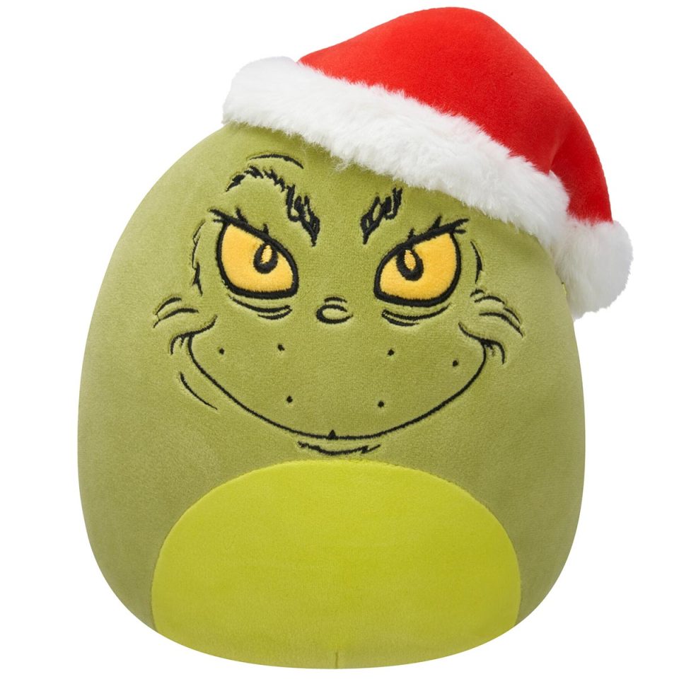 Squishmallows Squishmallows Original Dr. Seuss 8-Inch Grinch in Santa Hat
