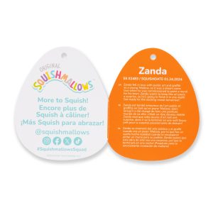 Squishmallows 5-Inch Zanda the Charcoal Grey Celestial Axolotl