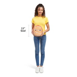 Squishmallows 11-Inch Tadd the Frosted Pumpkin Donut with Orange Drizzle